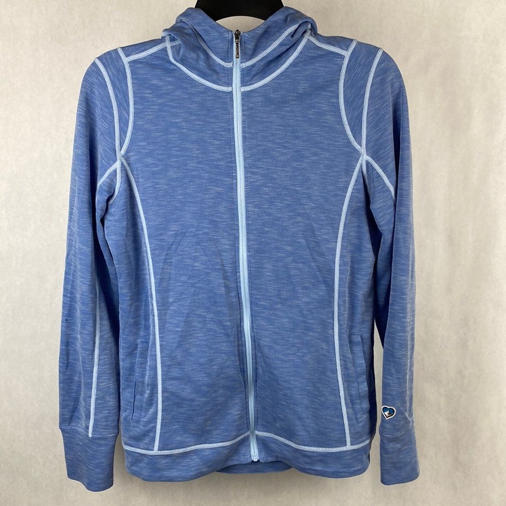KUHL Lightweight Zip Up Jacket Hood XS Light Blue